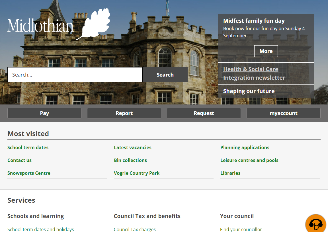 Midlothian Council Homepage